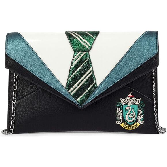 Danielle Nicole Handbags - Danielle Nicole x Harry Potter Women's Black Slytherin Uniform Clutch Bag
